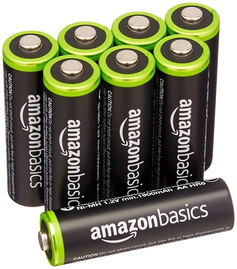 amazoncom amazonbasics aa rechargeable batteries  pack pre charged