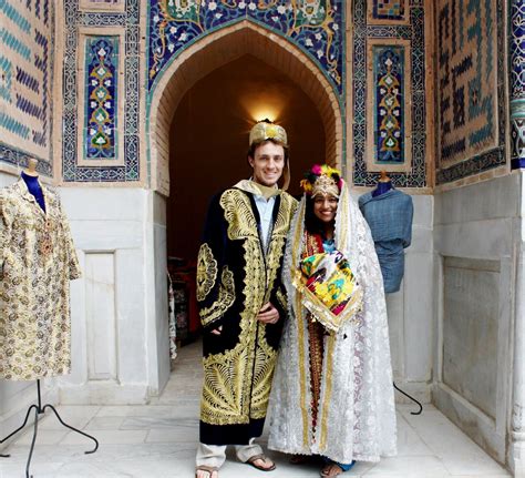 Uzbek Bride And Groom Uzbekistan V Traditional Shirt