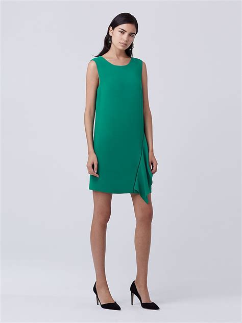 Dvf Wylda Shift Dress In Sea Green Iconic Dresses Dresses Fashion