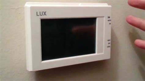 installing lux txts thermostat youtube