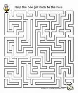 Mazes Printable Kids Insect Coloring sketch template