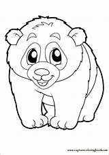 Panda Para Pages Coloring Colorear Uno Tiernos Animales Más Dibujos Del Los sketch template