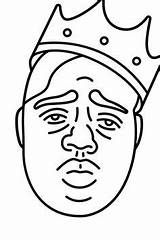Biggie Smalls Rapper Rap Poster Notorious Etsy Drawings Hip Hop 90s Big Coloring Pages Old Wall Choose Board sketch template