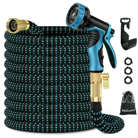 ft garden hose expandable expandable water hose  durable  layers latex   function