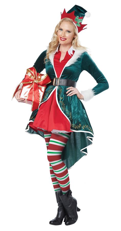 Sexy Christmas Elf Santa Claus Adult Costume Size X Small