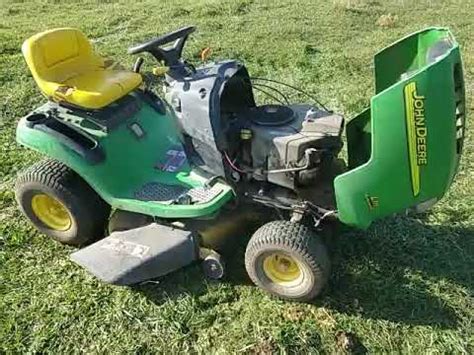 john deere  riding lawn mower youtube