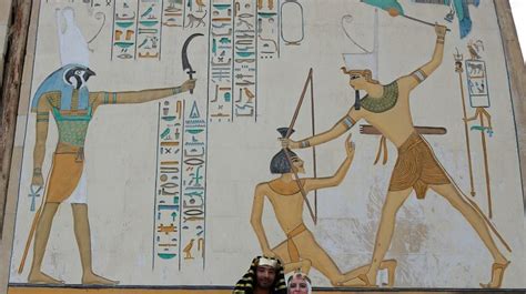 Young Couple Tie The Knot On Ancient Egyptian Wedding Ceremony
