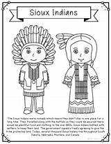 Sioux Indians Tribes sketch template