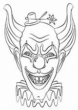 Clown sketch template