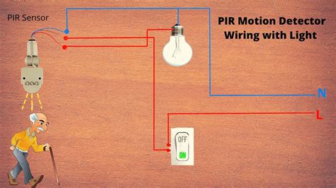 pir motion detector wiring diagram