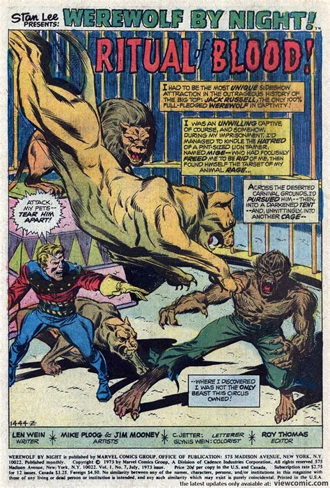 Werewolf By Night 007 1973 Viewcomic Reading Comics