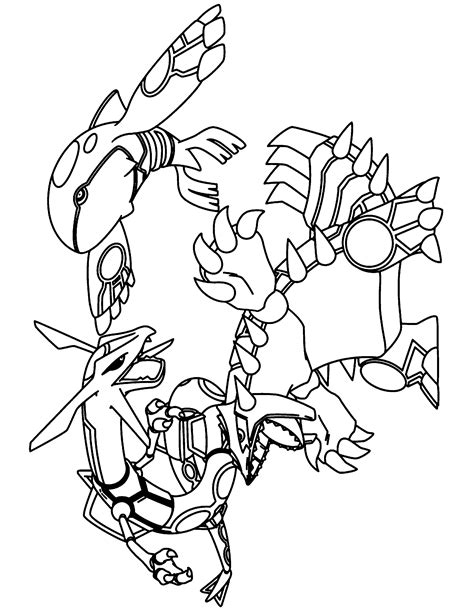 rayquaza coloring pages   print