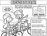Safety Coloring Bicycle Colouring Resolution Pages Medium sketch template