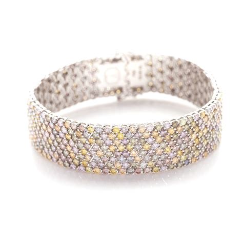 fancy color diamond bracelet