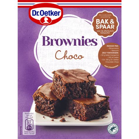 dr oetker mix voor brownies choco reserveren albert heijn