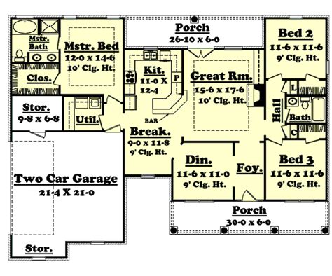 country style house plan  beds  baths  sqft plan   houseplanscom