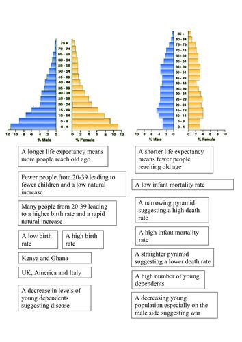 lesson 4 population pyramids teaching resources