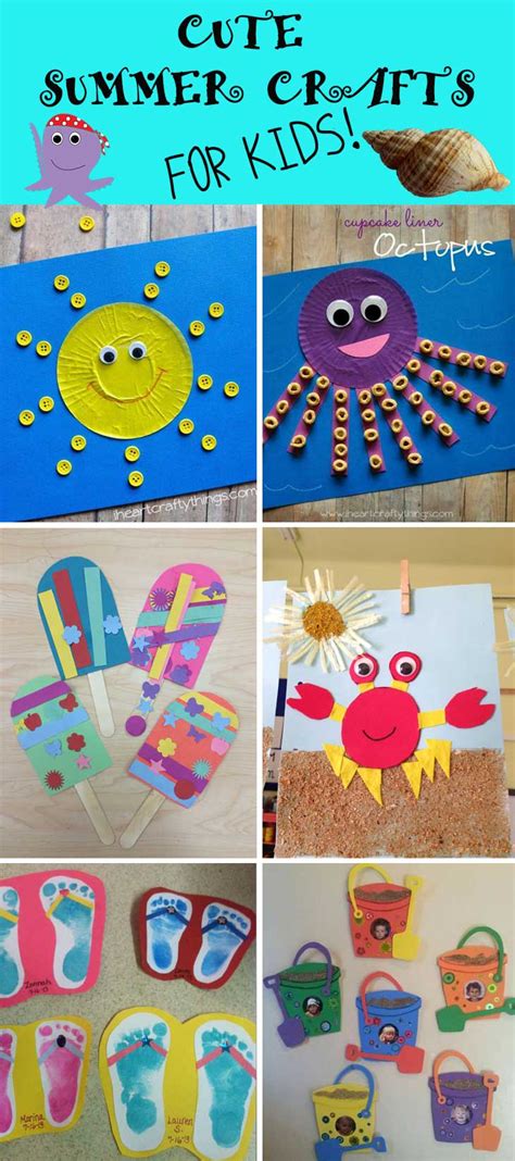 cute summer crafts  kids diy cuteness