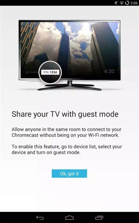 enable guest mode   chromecast today