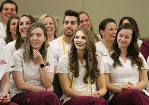 nursing students celebrate  pinning ceremony cwi