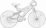 Coloring Bicycle Pages sketch template