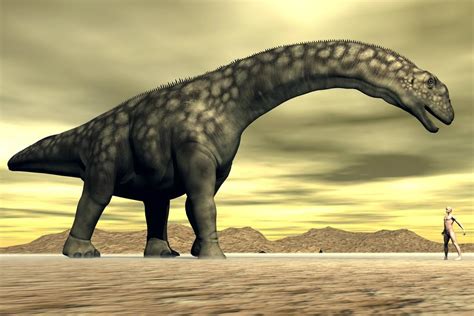 worlds biggest dinosaur takes  steps  mn years digitally