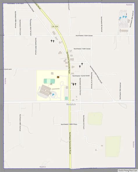 map  reddick town florida