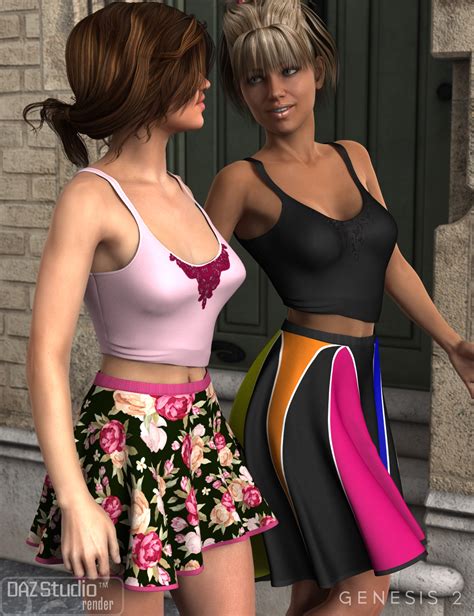 flirty summer for genesis 2 female s daz 3d