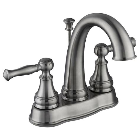 glacier bay fairway   centerset  handle high arc bathroom faucet  brushed nickel hdw