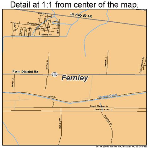 Fernley Nevada Street Map 3224900