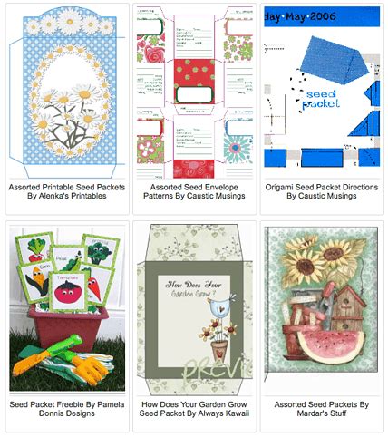 printable seed packet living locurto