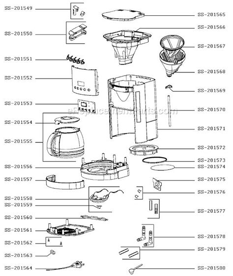 krups kmdda parts list  diagram ereplacementpartscom design theory krups