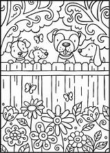 Mandalas Ausmalen Dover Fence Scribblefun Doverpublications Sarnat Marjorie Pintar Zentangle Perros Animalitos Activities Caricaturas Fürs Malen Hexe Ausmalbild sketch template