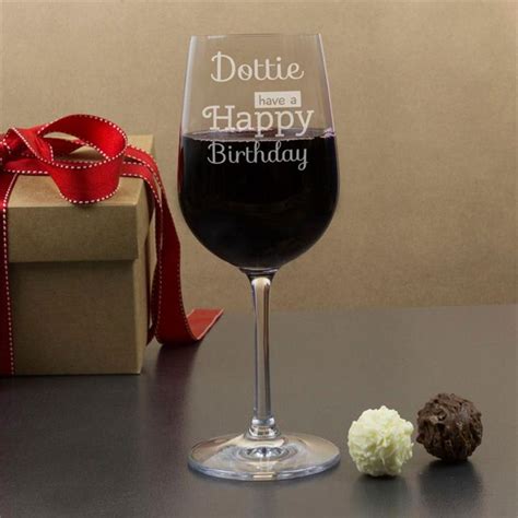 Personalised Happy Birthday Wine Glasses Got Ts