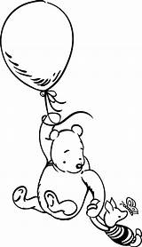 Pooh Winnie Classic Coloring Pages Baby Bear Drawing Vintage Balloon Sketch Google Wall Decal Vinyl Tattoos Milne Aa Nursery Tattoo sketch template
