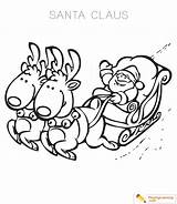 Coloring Pages Santa Sleigh Claus Christmas Color Getcolorings Learning Printable Kids Print Playinglearning sketch template