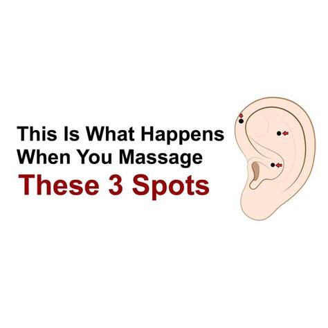 this is what happens when you massage these 3 spots on your ear
