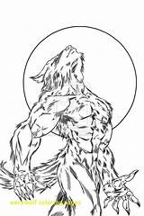 Werewolf Coloring Pages Howling Wolf Moon Scary Under Light Printable Color Print Sheet Getcolorings Button Grab Feel Utilising Through sketch template
