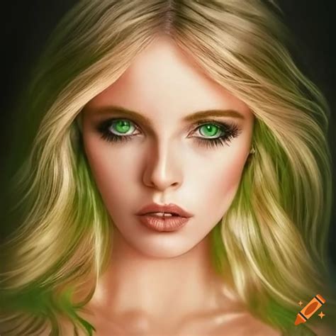 close   beautiful light green eyes