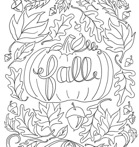 fall coloring pages  adults  getcoloringscom