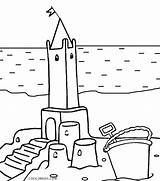 Castle Coloring Pages Printable Sand Kids Cool2bkids Color Getdrawings Getcolorings sketch template