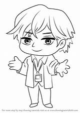 Mystic Messenger Guest Draw Step sketch template