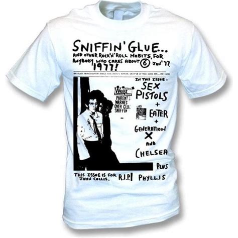 sniffin glue sex pistols t shirt