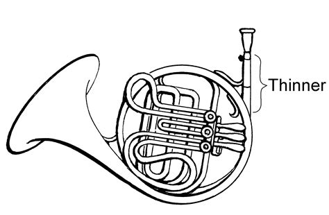 french horn drawing  getdrawings