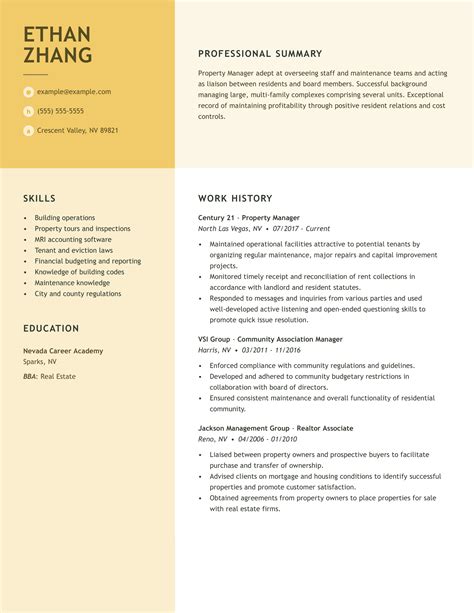 professional real estate resume examples livecareer