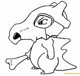 Cubone Pokemon Pages Coloring Color Online Adult Printable Print Coloringpagesonly sketch template