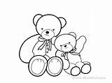 Teddy Bear Cute Pages Coloring Getcolorings sketch template