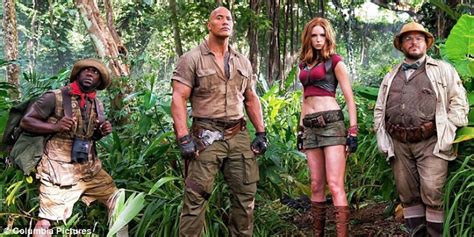 karen gillan defends skimpy outfit she wears in jumanji daily mail online
