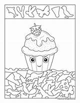 Hidden Birthday Cupcake Activities Berry Woojr Pages Cikk Forrása Kids sketch template