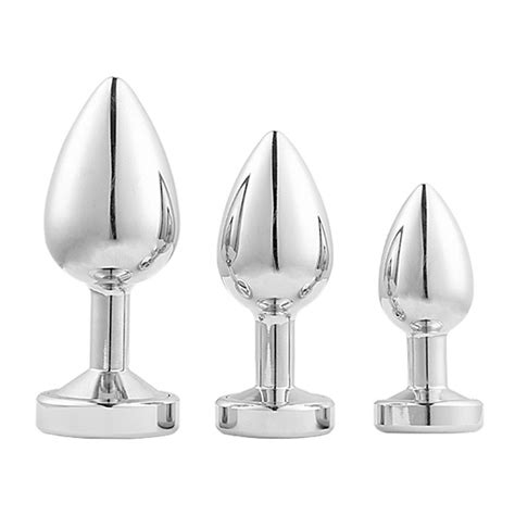 Anal Sex Toy For Women Female Metal Lamp Shape Anal Butt Plugs Anal